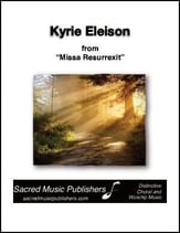 Kyrie eleison SATB choral sheet music cover